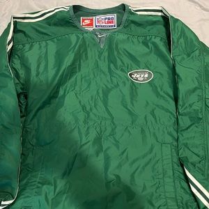 New York Jets Long Sleeve Vintage Windbreaker Size XL